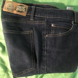 Cheap Monday 32X32 Tight Blue Dry Jeans